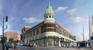 Parking deck rendering